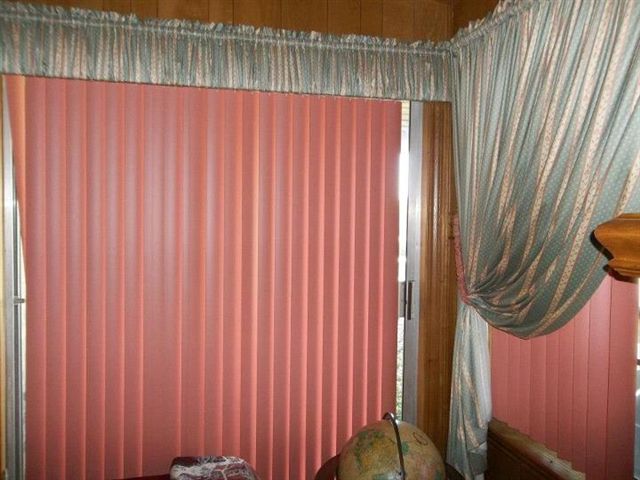 old wide vertical blinds, home decor, wall decor, window treatments, My old wide vertical blinds
