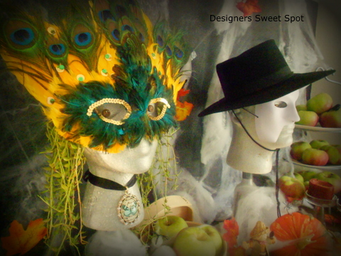 fall decor and a masquerade, seasonal holiday d cor, They sit in our dining room among a number of melons squashes and gourds that we grew ourselves More info is available on the blog Happy Fall