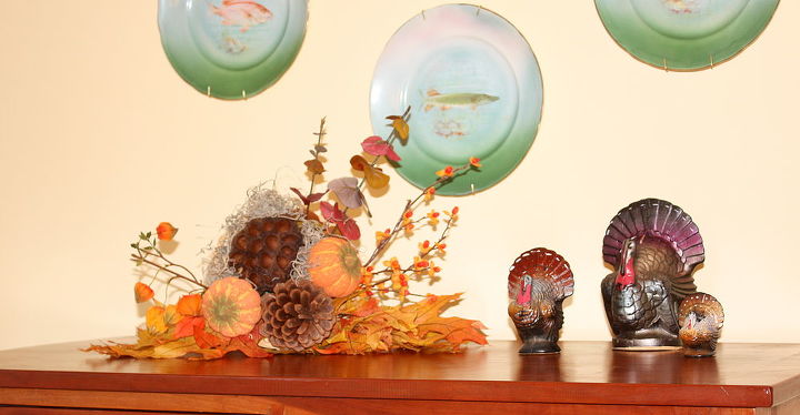 thanksgiving decorating, seasonal holiday d cor, thanksgiving decorations, Vintage turkey candles