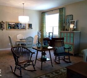 the final reveal dining living room combination, dining room ideas, home decor, Now while the couple entertains friends these chairs can easily be moved around in any direction