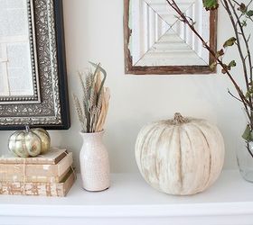 chalk paint pumpkins, crafts, seasonal holiday decor