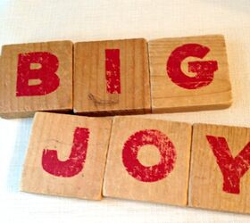 vintage items for home decor, home decor, repurposing upcycling, Vintage toy letter blocks