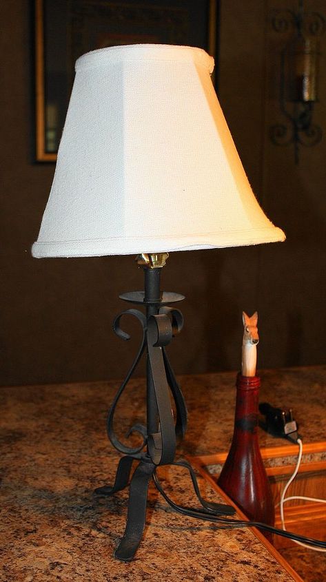 repurposed lamp, crafts, repurposing upcycling, Lamp 7 from Goodwill