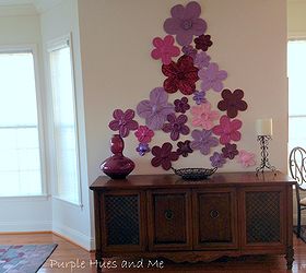 foil flowers wall d cor diy, crafts, home decor, wall decor, There s lots of light coming in from the windows and sliding door that adds to the awesome atmosphere this d cor has created especially complimenting the area rugs in place This was super fun to make with beautiful results