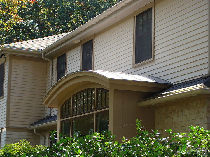 eggshell half round gutters with under mount hangers, roofing