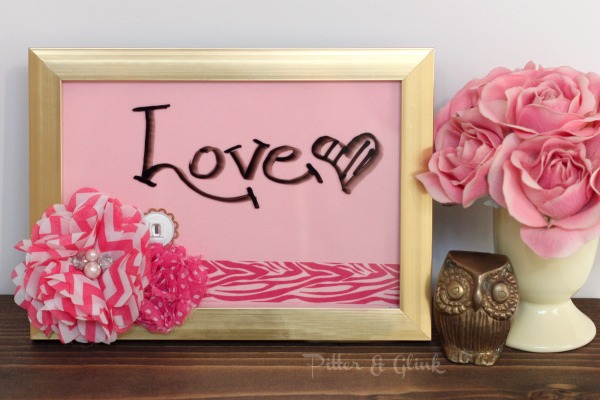 valentine s day dry erase board from dollar store frame, crafts, seasonal holiday decor, valentines day ideas