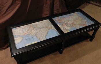 Coffee Table Makeover with Antique Maps