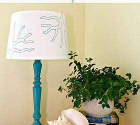 stencil a lampshade with a sharpie marker, crafts, lighting, Stenciled lampshade