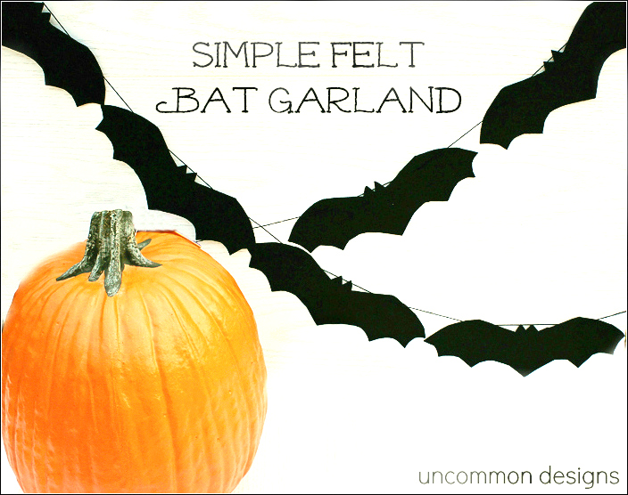 how to make a really simple felt bat garland, crafts, halloween decorations, seasonal holiday decor, Adorable Halloween decoration