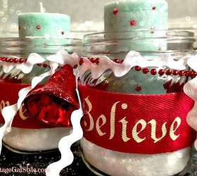 christmas believe candle gifts, christmas decorations, crafts, seasonal holiday decor