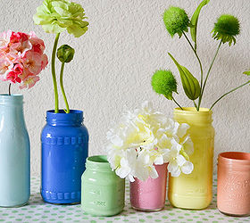 diy pastel painted mason jars, crafts, mason jars, DIY Pastel Painted Mason Jars