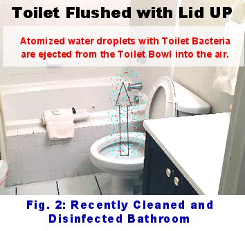 bathrooms why routinely disinfect the walls