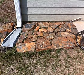we have been collecting rocks and wanted to do something decorative in the back of, gardening, These are in back of our home
