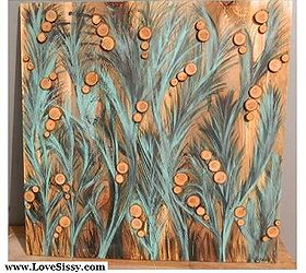 diy wall art tons of ideas, crafts, decoupage, home decor, wall decor, tree branch slice art paint then stick on the slices