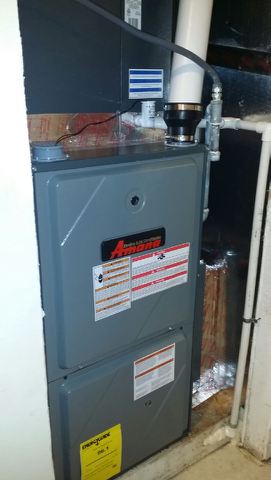 high efficiency gas furnace installation