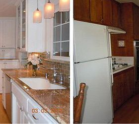 before and after of kitchen washer and dryer area cover up, home decor, kitchen design