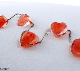 frosty valentine heart garland, home decor, seasonal holiday decor, valentines day ideas