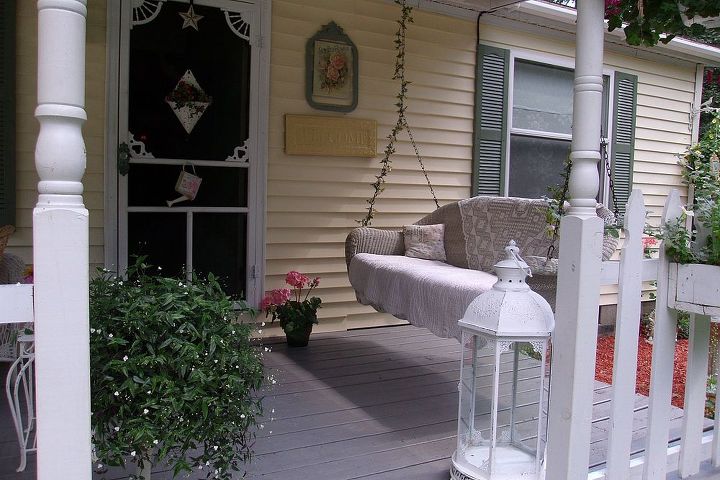 my summer porch and blooms, curb appeal, gardening, outdoor living, porches, My porch