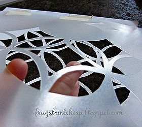 homemade reusable wall stencil 50c, home decor, painting