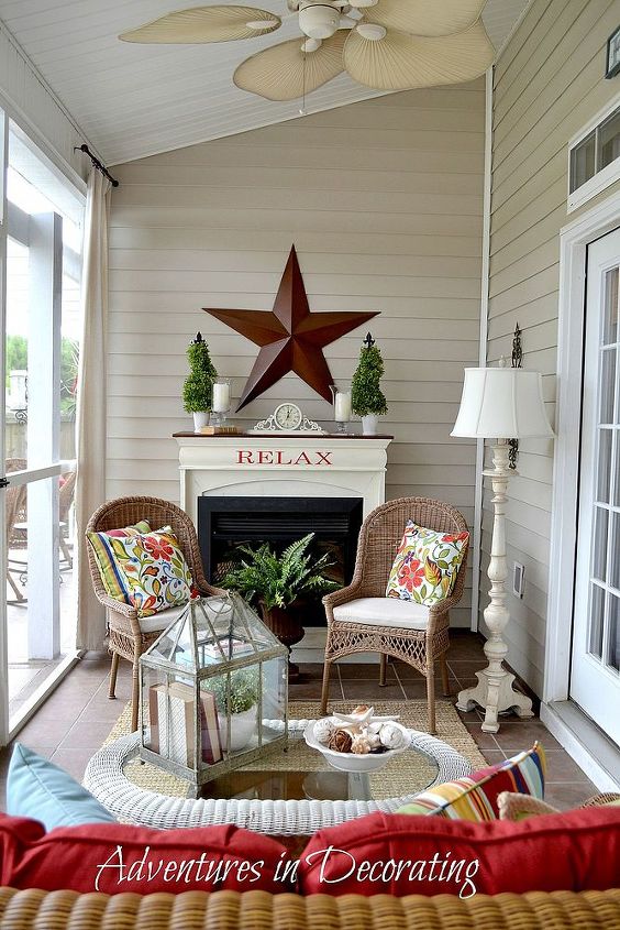 our summer porch, outdoor living, seasonal holiday decor, Welcome to our summer porch