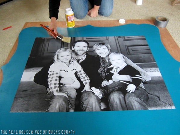 huge custom framed family photo for under 20, crafts, home decor