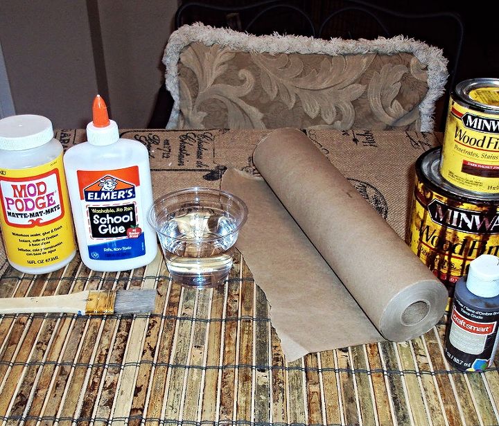 how to create a faux leather finish using brown paper