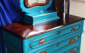 Painted Antique Victorian Dresser