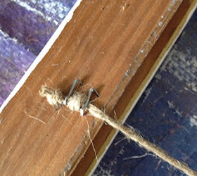 herb drying frame, crafts, gardening, Attach twine rope or string to the back of the frame