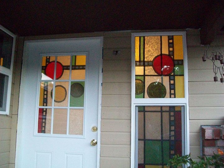 stained glass so easy, diy, flowers, how to, windows, outside looking in