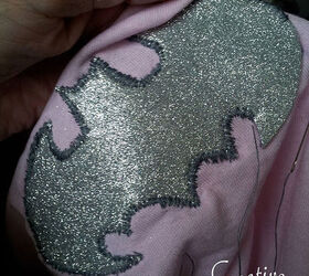 diy batgirl costume for under 15, crafts, Stitch logo on