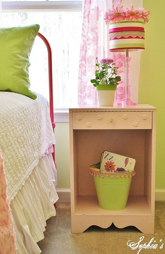 bright and cheery girls bedroom on a budget, bedroom ideas, home decor