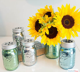 mirrored mercury glass mason jars, crafts, home decor, mason jars, repurposing upcycling