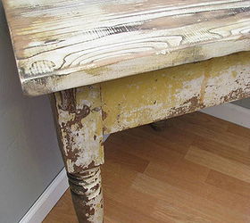 chippy corner table from salvaged parts, diy, how to, painted furniture, woodworking projects