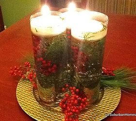 cheap chic christmas centerpiece, christmas decorations, crafts, seasonal holiday decor, Here is the finished product The Cheap Chic Christmas Centerpiece