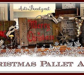 christmas d i y pallet artwork, christmas decorations, home decor, seasonal holiday decor