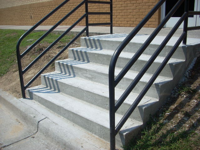 concrete steps, concrete masonry, Steps1
