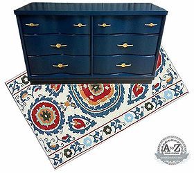 bold blue dresser makeover, painted furniture, rustic furniture, Just one of the looks I love