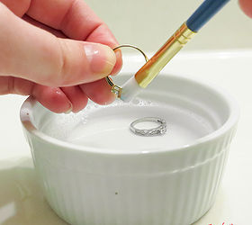 how to clean jewelry, cleaning tips, Scrub with a soft brush