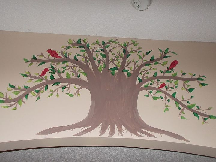 family tree painting, paint colors, painting, wall decor