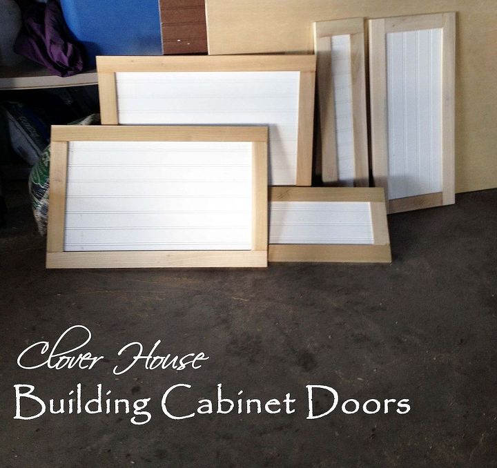 kitchen cabinet makeover part 3 building cabinet doors, diy, how to, kitchen cabinets, kitchen design, Lots of shaker style doors with bead board inserts