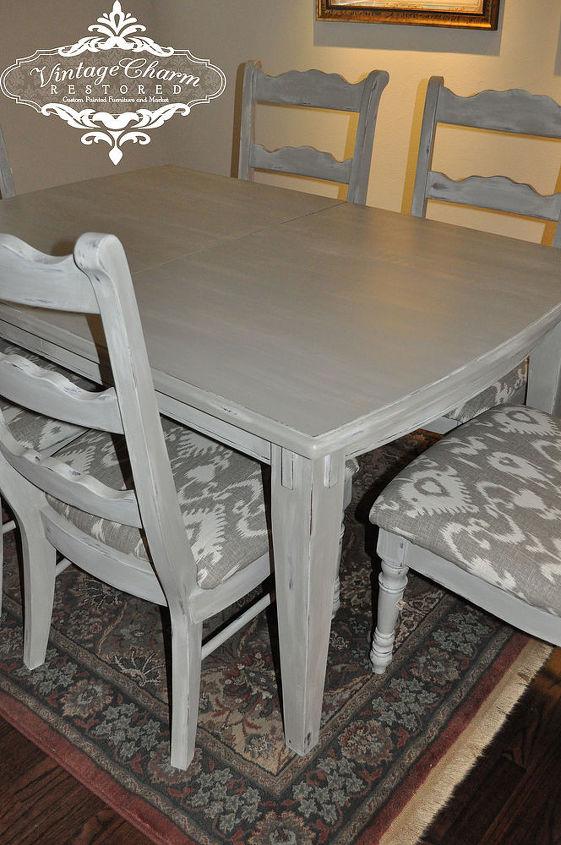 layered french grey s table set redone or as i like to say charmed, home decor, living room ideas, painted furniture