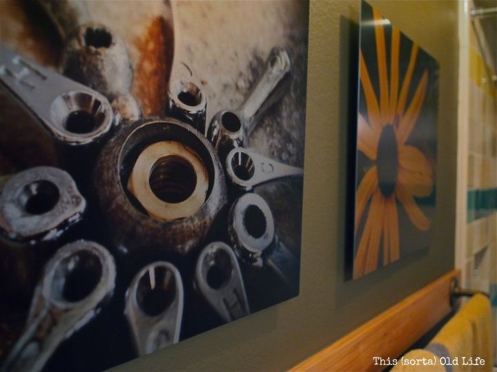 arte en el bao usando impresiones fotogrficas de aluminio