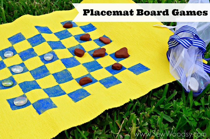 placemat board games, crafts, outdoor living, Head over to Sew Woodsy to read how they created this placemat board games