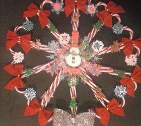 candy cane wreaths, christmas decorations, crafts, seasonal holiday decor, wreaths, plastic canes