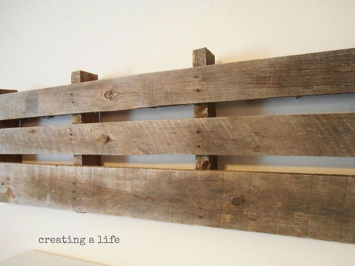 rustic pallet decor the autumn mantel, pallet, repurposing upcycling, seasonal holiday d cor, wreaths, I started with this half pallet hung on the wall over the mantel shelf