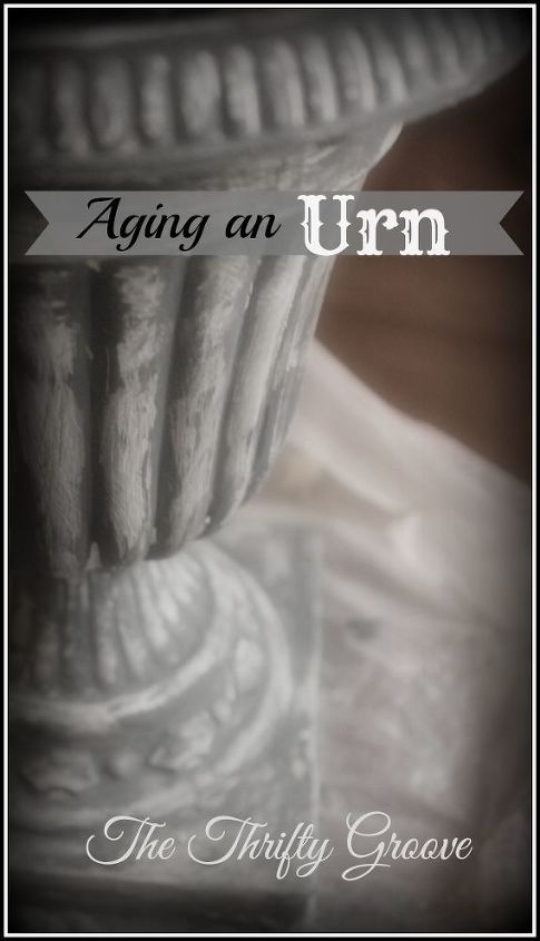 how to age a plastic thrift store urn easy thrifty, crafts, repurposing upcycling, Aging a plastic urn