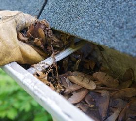 10 great ideas to get your home ready for spring, home maintenance repairs, Gutters clogged with leaves and debris will back up when they fill with water Start the spring off with clean clear gutters to avoid problems