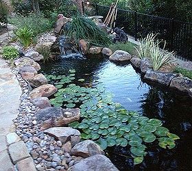 water gardens ponds and water features in oklahoma, landscape, outdoor living, ponds water features, Another pond re do by Continental Ponds