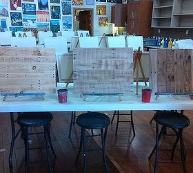 diy pallet art, diy, home decor, how to, painted furniture, pallet, woodworking projects, Paint your own pallet art without a hammer