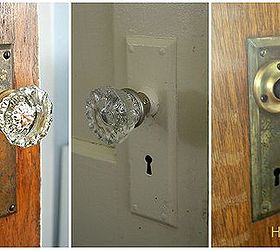 vintage door knobs, doors, home decor